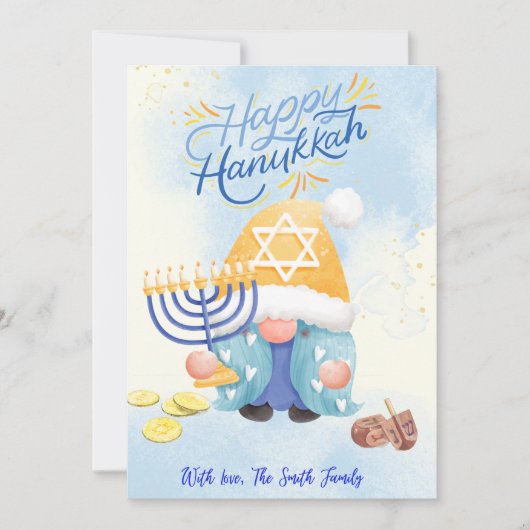 Tarjeta de Hanukkah  Feestdagenkaart (Voorkant)