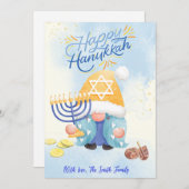 Tarjeta de Hanukkah  Feestdagenkaart (Voorkant / Achterkant)