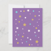 Tarjeta de invitación para cumpleaños unicornio (Achterkant)
