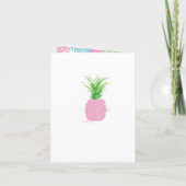 Tarjeta de Invitación Plegable Flamenco Rosa Baby (Achterkant)