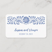 Tarjeta De Mesa Estilo talavero mexicano Plaatskaartje (Achterkant)