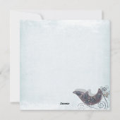 Tarjeta de Navidad Azul Feestdagenkaart (Achterkant)