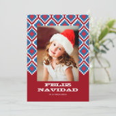 Tarjeta de Navidad colorida 2 Feestdagenkaart (Staand voorkant)