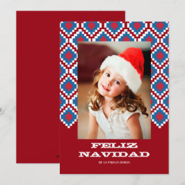 Tarjeta de Navidad colorida 2 Feestdagenkaart