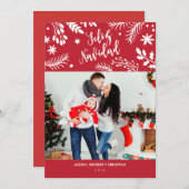 Tarjeta de Navidad con Foto Feestdagenkaart (Voorkant / Achterkant)