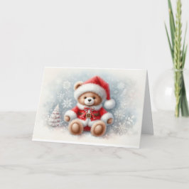 Tarjeta de Navidad con imagen de osito de Navidad Kaart