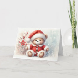 Tarjeta de Navidad con imagen de osito de Navidad Kaart