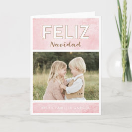 Tarjeta de Navidad de Roos Feestdagen Kaart