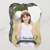 Tarjeta DE Navidad Elegante Feestdagenkaart (Voorkant / Achterkant)