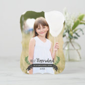 Tarjeta DE Navidad Elegante Feestdagenkaart (Staand voorkant)