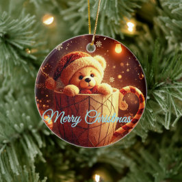 Tarjeta de Navidad  Keramisch Ornament