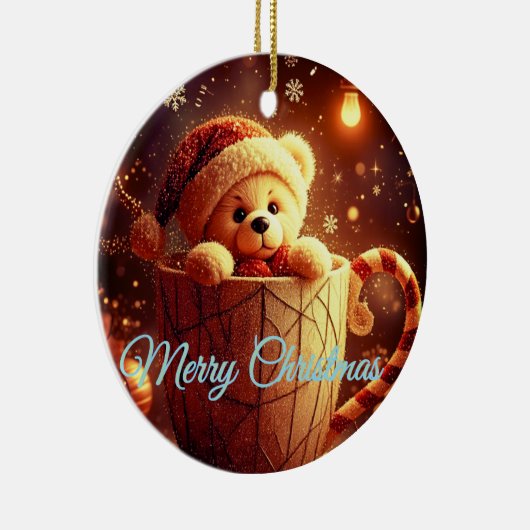 Tarjeta de Navidad  Keramisch Ornament (Rechts)