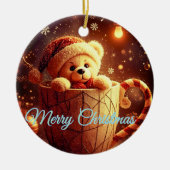 Tarjeta de Navidad  Keramisch Ornament (Voorkant)