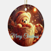 Tarjeta de Navidad  Keramisch Ornament (Links)