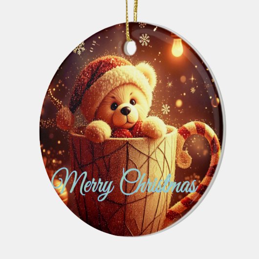 Tarjeta de Navidad  Keramisch Ornament (Links)