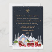 Tarjeta de Navidad Nombre Editable Polar Express Feestdagenkaart (Voorkant)