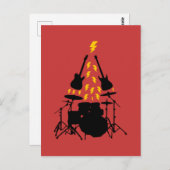 Tarjeta de navidad para músicos Tarjeta de Navidad Briefkaart (Voorkant / Achterkant)