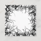 "tarjeta de negocios personalizada  con animal" vierkante visitekaartje (Achterkant)