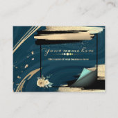 tarjeta de negocios turquesa personalizada visitekaartje (Voorkant)