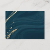 tarjeta de negocios turquesa personalizada visitekaartje (Achterkant)