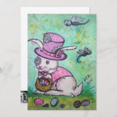 Tarjeta de Pascua Wonderland Bunny (Voorkant / Achterkant)