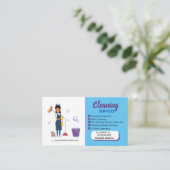 Tarjeta De Presentación Cleaning_Bubble Business C Contactkaartje (Staand voorkant)