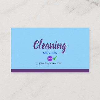 Tarjeta De Presentación Cleaning_Bubble Business C Contactkaartje