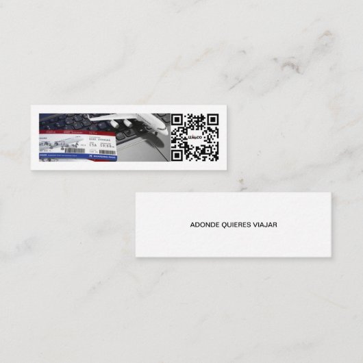 Tarjeta de presentación contactkaartje (Voorkant / Achterkant)