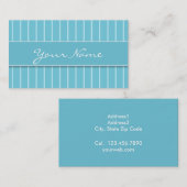 Tarjeta de Presentación - Líneas Azules Visitekaartje (Voorkant / Achterkant)