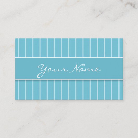 Tarjeta de Presentación - Líneas Azules Visitekaartje (Voorkant)