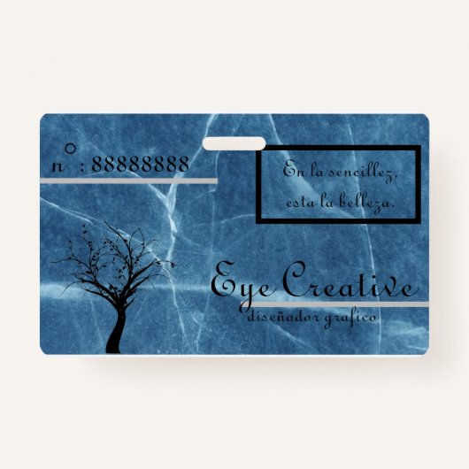 Tarjeta de presentacion [Oogcreatief] Badge (Voorkant)