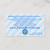 Tarjeta de presentacion visitekaartje (Achterkant)
