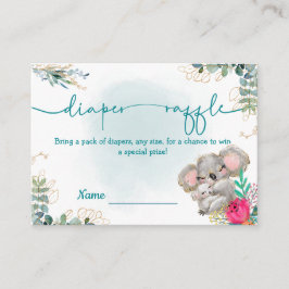 Tarjeta de recepción Diaper Raffle Informatiekaartje