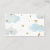 Tarjeta De Recepción Maan & Sterren blauw Hoe groo Informatiekaartje (Achterkant)