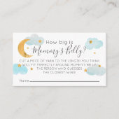 Tarjeta De Recepción Maan & Sterren blauw Hoe groo Informatiekaartje (Voorkant)