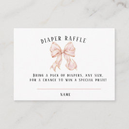 Tarjeta De Recepción Pink Bow Baby Shower Books fo Informatiekaartje