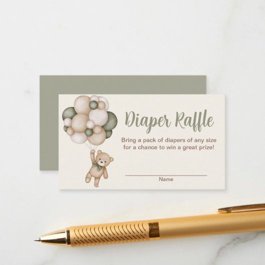 Tarjeta de Recepción Teddy Beer Jongen Raffle Luie Informatiekaartje (Voorkant / Achterkant in situ)