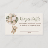 Tarjeta de Recepción Teddy Beer Jongen Raffle Luie Informatiekaartje (Voorkant)