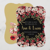 Tarjeta de reserva de fecha| Reserva la Fecha Kaar Feestdagenkaart (Voorkant / Achterkant)