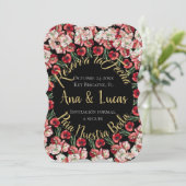 Tarjeta de reserva de fecha| Reserva la Fecha Kaar Feestdagenkaart (Staand voorkant)