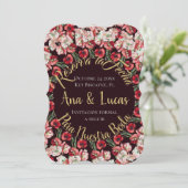 Tarjeta de reserva de fecha| Reserva la Fecha Kaar Feestdagenkaart (Staand voorkant)