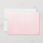 Tarjeta de RSVP de boda rosa elegante Spaanse RSVP (Achterkant)