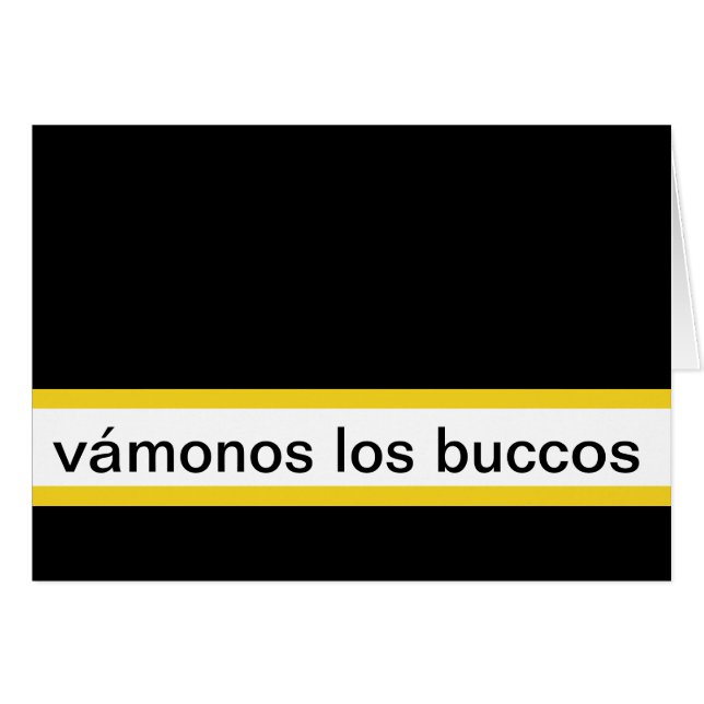 tarjeta de vámonos los buccos (Voorkant Horizontaal)