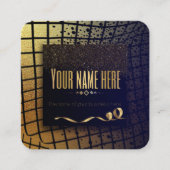 TARJETA DE VISITA business dorada Vierkante Visitekaartje (Voorkant)
