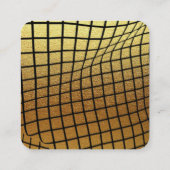 TARJETA DE VISITA business dorada Vierkante Visitekaartje (Achterkant)