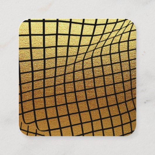 TARJETA DE VISITA business dorada Vierkante Visitekaartje (Achterkant)