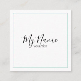 Tarjeta de visita cuadrado vierkante visitekaartje