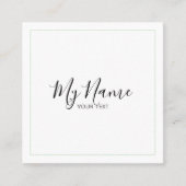 Tarjeta de visita cuadrado vierkante visitekaartje (Voorkant)