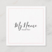 Tarjeta de visita cuadrado vierkante visitekaartje (Voorkant)