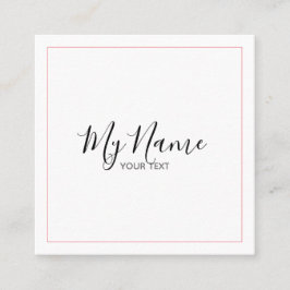 Tarjeta de visita cuadrado vierkante visitekaartje